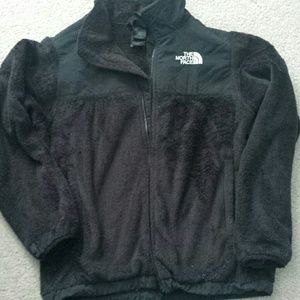 Black north face zip up.