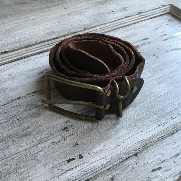 Distressed CULTURE RIOT leather belt