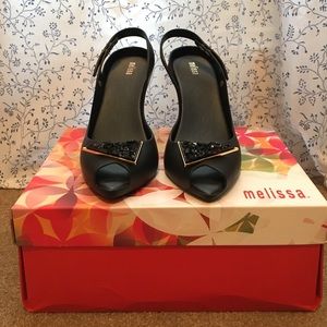 Melissa Lady Dragon Peep Toe Pump