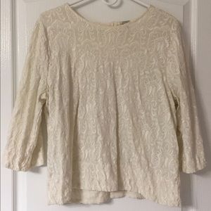 JCREW Brocade Top