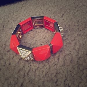 Orange and gold bracelet