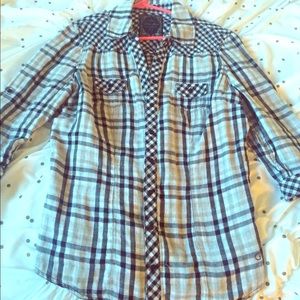 Guess flannel button up!
