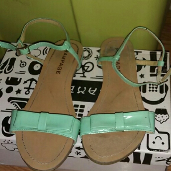 SOLD Rampage Rangler Chic Mint Ankle Strap - Picture 1 of 4