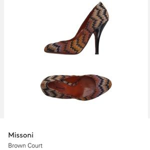 Missoni printed heels 37 1/2 size 7