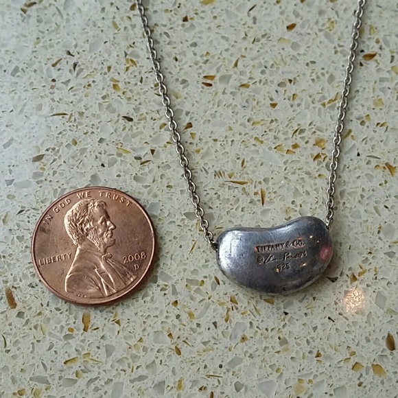 Tiffany & Co. Jewelry Elsa Peretti Bean Necklace Stamp
