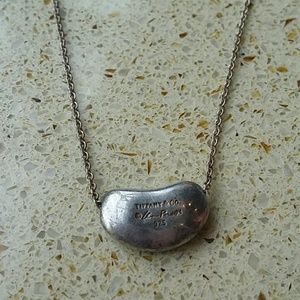 Elsa Peretti Bean Necklace Stamp Tiffany & Co 925