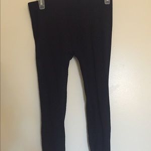 Black knit leggings