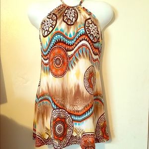 Colorful halter top size small