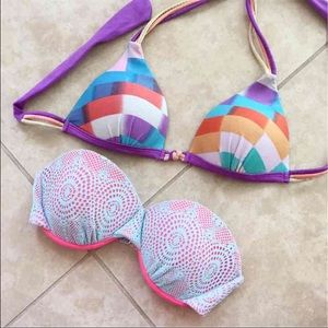 2 bikini tops