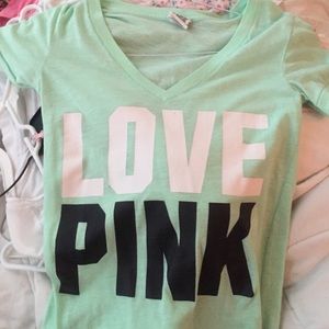 love pink v neck