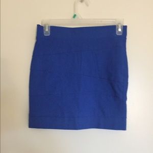 Blue pencil skirt