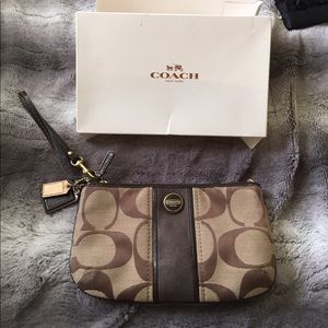 Coach wristlet with original box. Almost new!