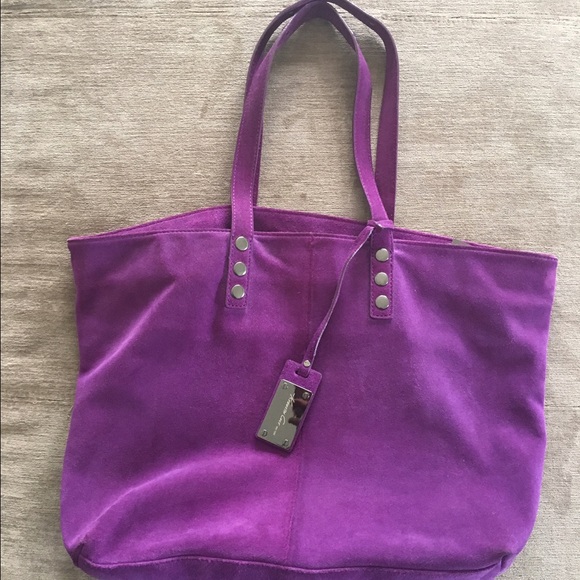 Kenneth Cole Suede Tote Handbag