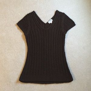 Loft brown size medium spring short sleeve sweater
