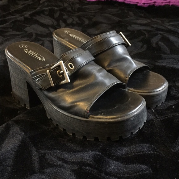 🌹BLACK OPEN TOE SANDALS🌹