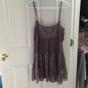 Free People Lavender Sheer Lace Dress