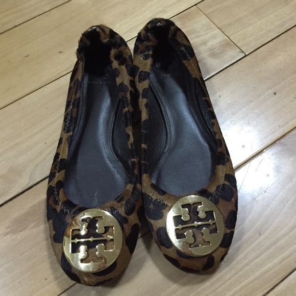 Tory Burch Leopard Reva Flats size 3C