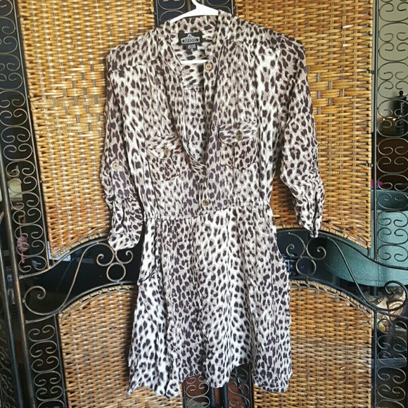 Cheetah print dress