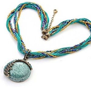 Bohemian statement necklace