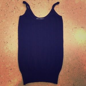 Dolce & Gabbana black knit top