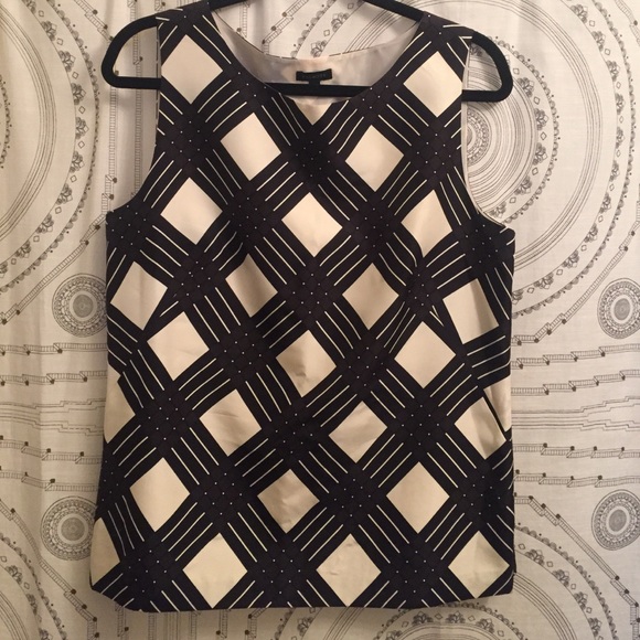 Talbots Tops - Black white Talbots top size 12 women's