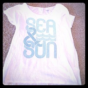 Sea and sun white shirt