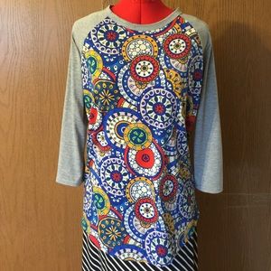 LulaRoe Randy Medallion top size M NWOT