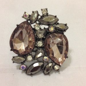 Large Faceted Stone Ring