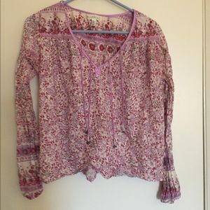 Pacsun hippie patterned blouse