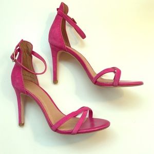 Joie Jaclyn Pink Suede Sandals