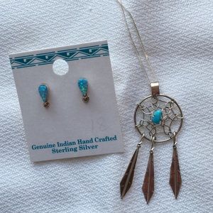 Necklace and matching earrings