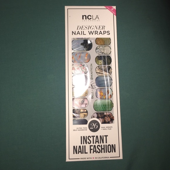 Bunny nail wrap keychain bundle