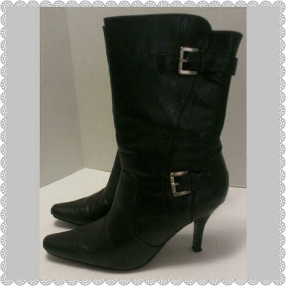 Chinese Laundry Shoes - Black mid-calf boot
