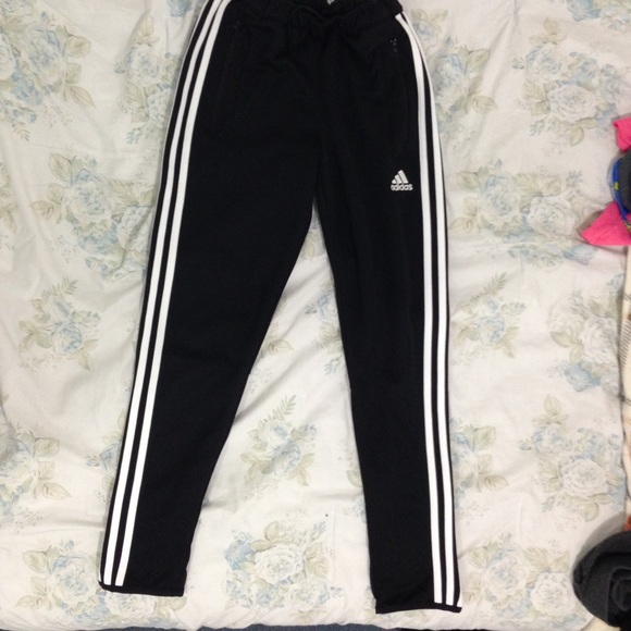 Adidas stripped athletic pants