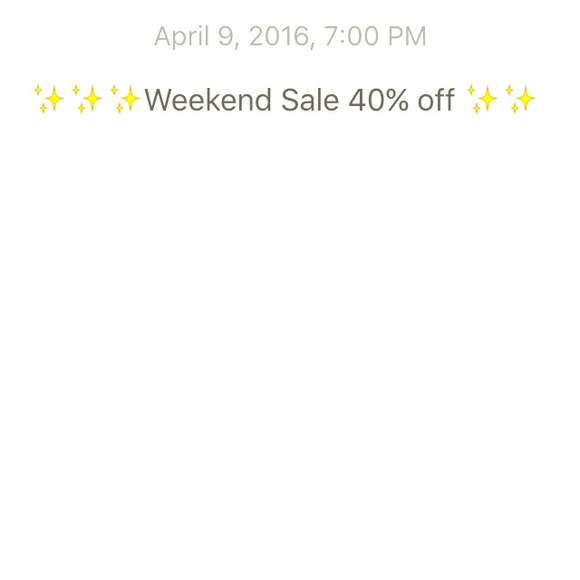 Weekend sale 40% off!! ✨💐👏🏻