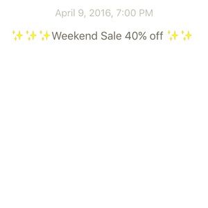 Weekend sale 40% off!! ✨💐👏🏻