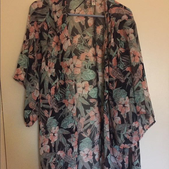 bright flowery kimono