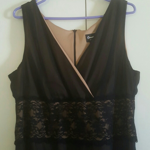 Black and nude dress