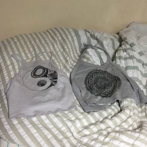 set of two crop tops