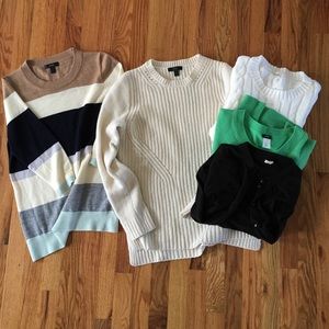 jcrew sweater bundle! amazing price for 5 sweaters