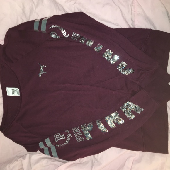 Maroon Victoria secret long sleeve shirt