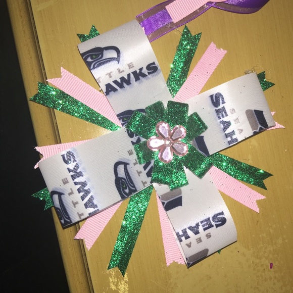 Handmade Seattle Seahawks Hairbow