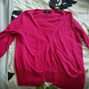 Mossimo bright pink cardigan