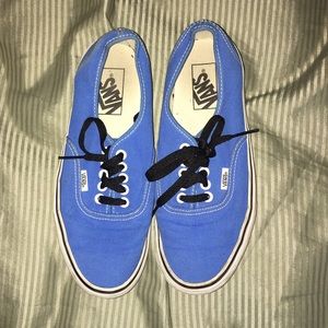 Vans authentic blue shoes