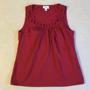 Loft size 8 red tank top