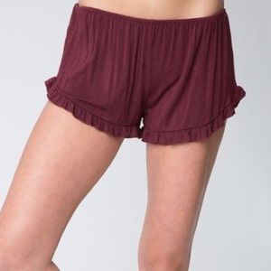 Brandy Melville Burgundy Vodi Shorts