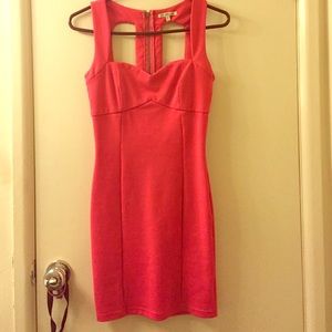 Beautiful pink cocktail dress sweetheart neckline