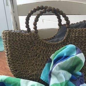 San Diego Hat Company woven market bag/NEW
