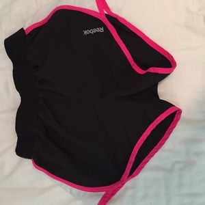 Reebok "Play Dry" Black & Pink Shorts