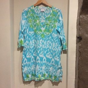 Vibrant summer dress/smock top by Gretchen Scott